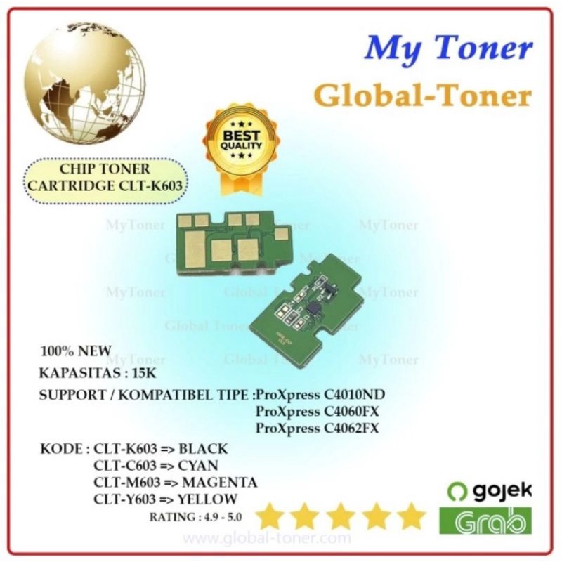 Chip Toner Cartridge CLT-K603 C4010 C4060 C4062 CLT603 C4010ND C4060FX C4062FX