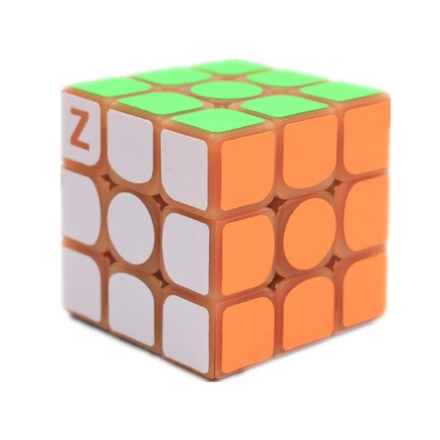 Rubik 3x3 3x3x3 ZCUBE Glow In the Dark Biru Hijau viral LUMINOUS yongjun qiyi moyu