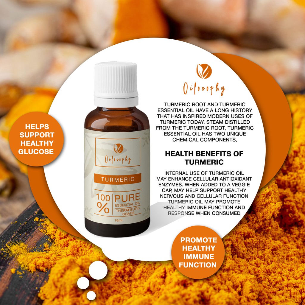 TURMERIC ESSENTIAL OIL | MINYAK KUNYIT |100 % PURE ESSENTIAL OIL