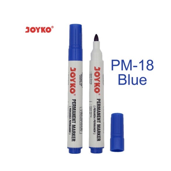 

Joyko Permanent Marker Spidol Permanen Round Tip - Blue