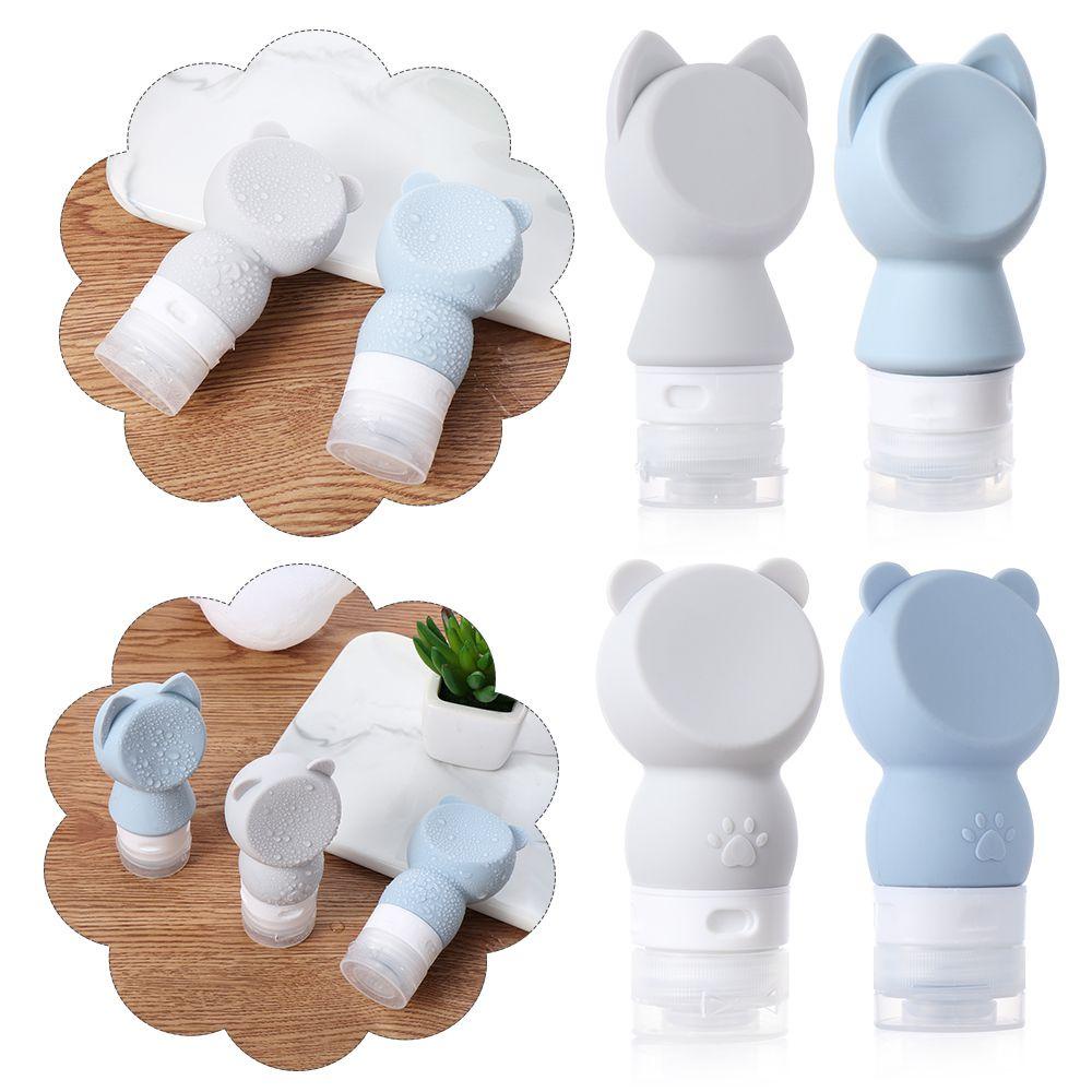 POPULAR Portable Travel Kit Makeup Tool Lotion Cream Packing Silicone Refillable Bottle New Empty Cosmetic Containers Shampoo Holder Cartoon Cute Spray Bottle