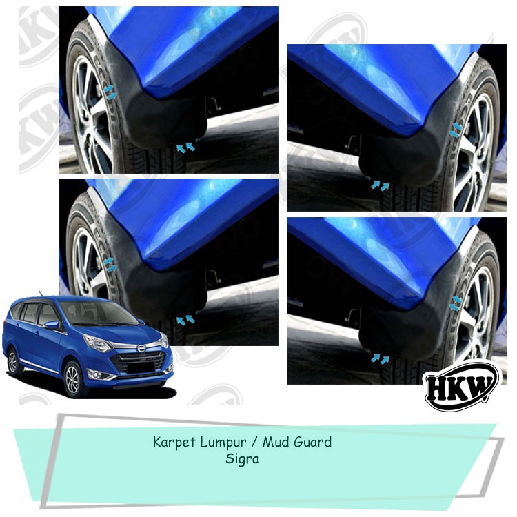 Karpet Lumpur Mud Guard Mobil Sigra