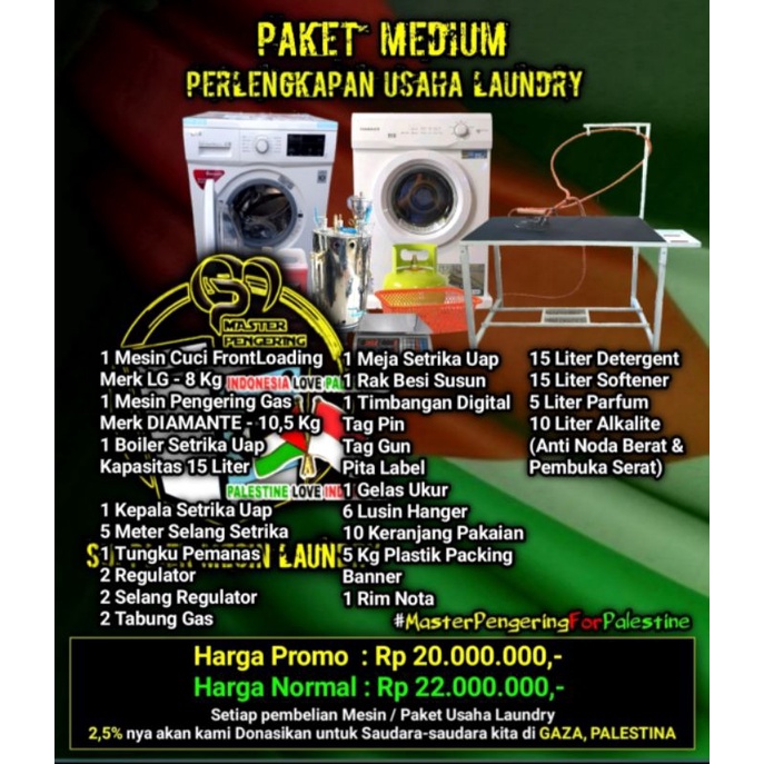 Mesin Laundry || Paket Lengkap Peralatan Usaha Laundry