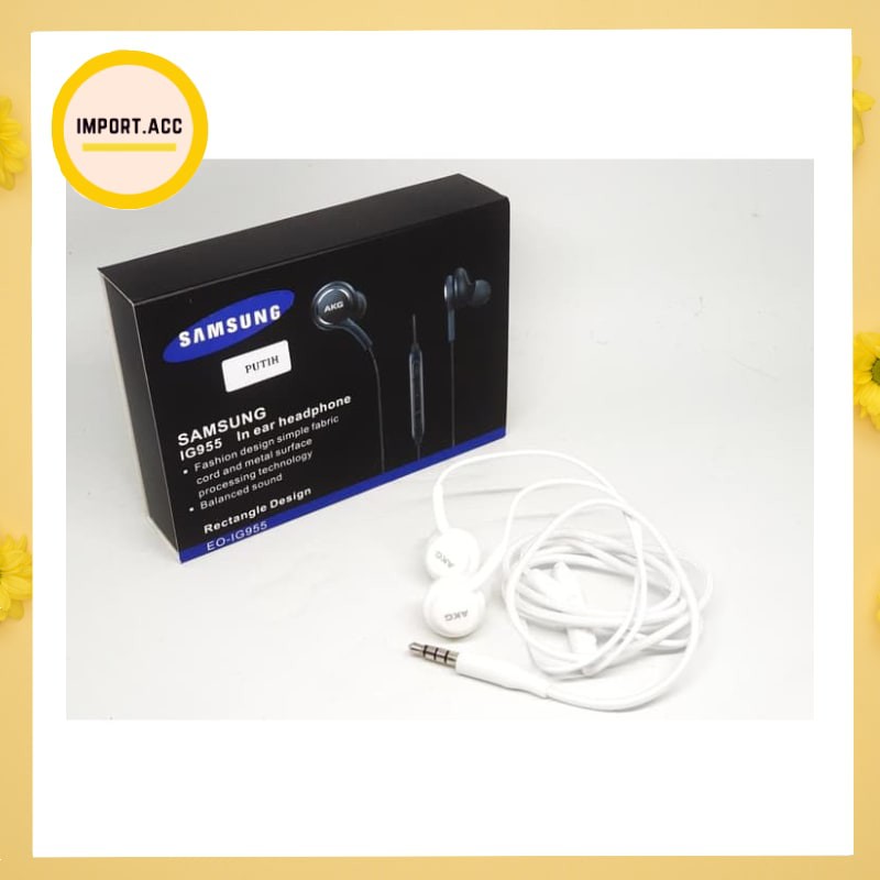 Headset Samsung S8 Superbass handsfree earphone by AKG