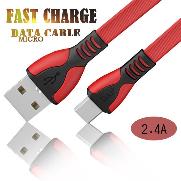 Kabel Micro USB Fast Charging 2.4A DAP DPM25 - ISI 50 - Panjang 25cm