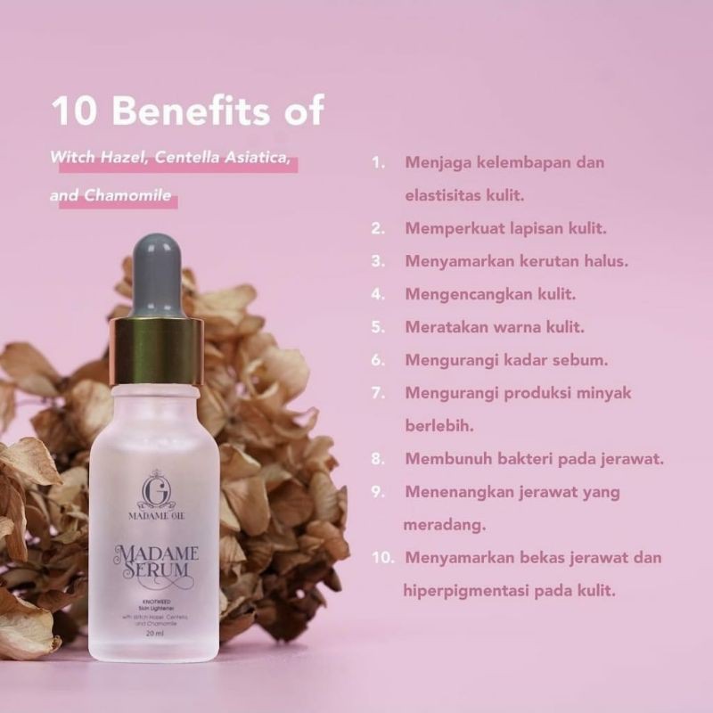 MADAME GIE Madame Serum Skin Care Face Serum Serum Wajah