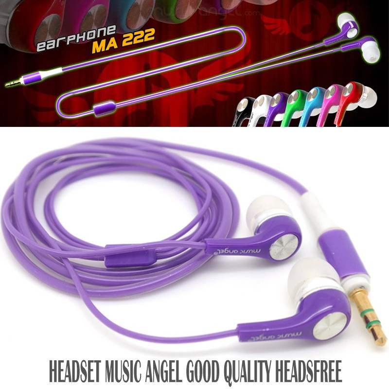 Headset Music Angel Handsfree Music Angel Headphone MP3 Music Big Bass Earphone