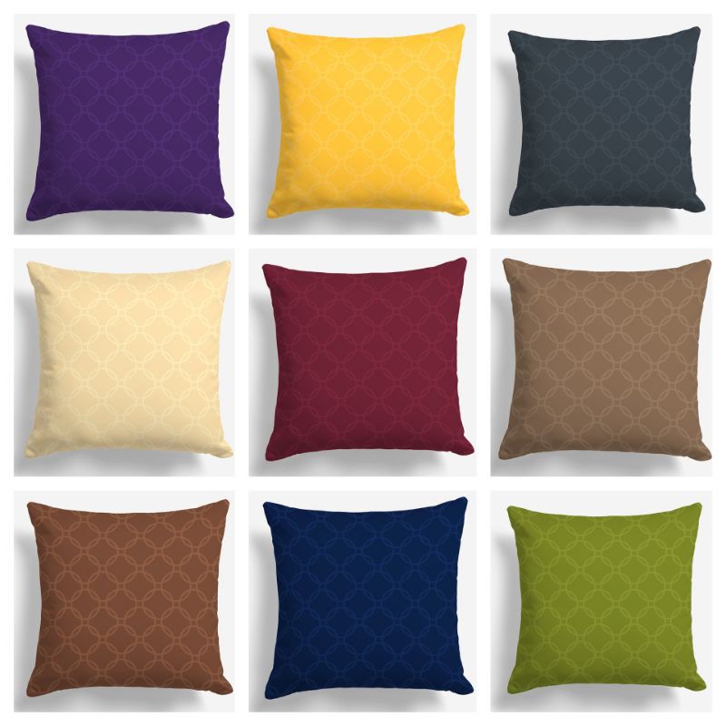 SARUNG BANTAL SOFA PARISIAN POLOS EMBOSS 40X40 CM