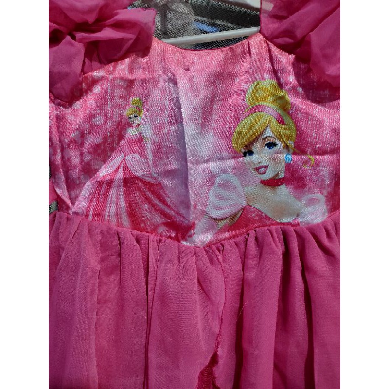 Dress Pink Princess Dress ultah Dress CNY 5-7 tahun keatas