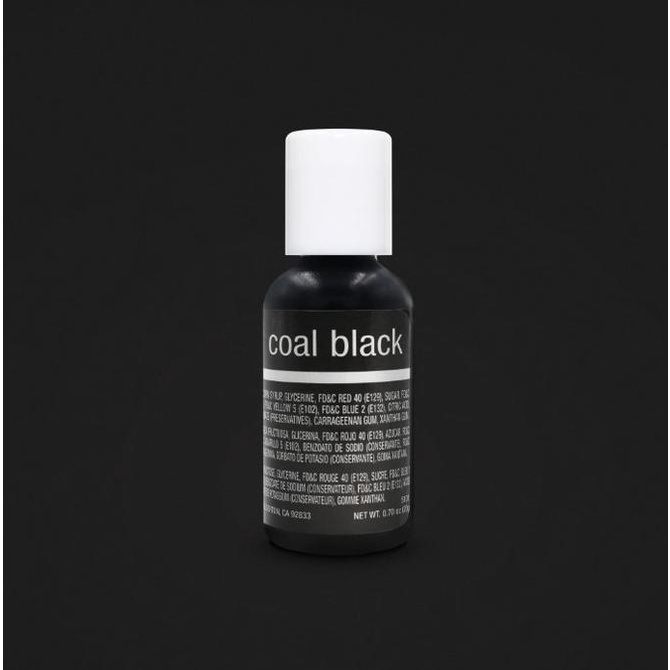 

Coal Black Chefmaster Liqua-Gel Food Coloring 20 ml TERBATAS Kode 393