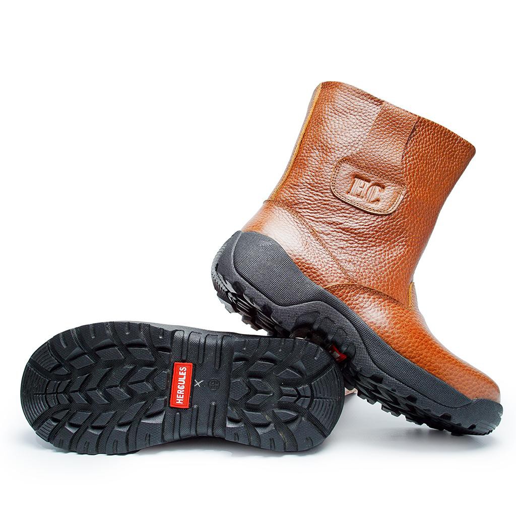 Sale Sepatu Safety Shoes Kulit Hercules Zeus Brown