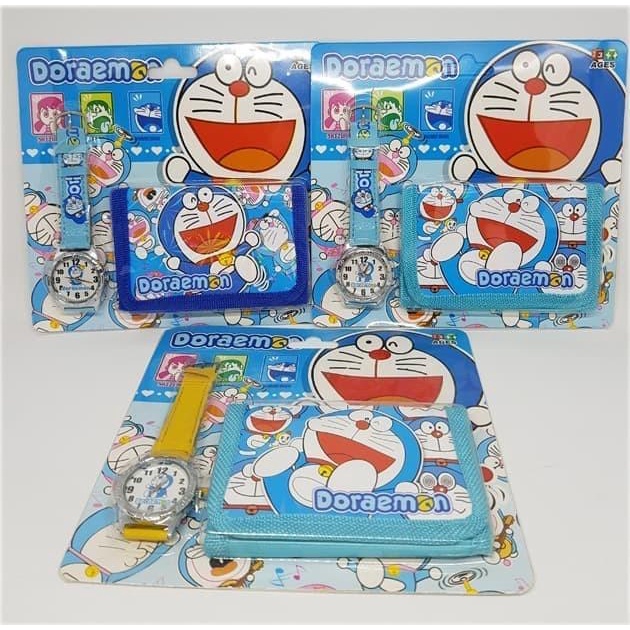 Digitec Jam Tangan+Dompet Doraemon/ Jam Tangan Dorameon/ Jam Tangan Anak