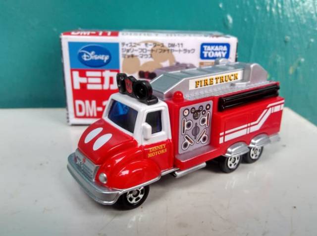 Tomica Disney motors DM-11 Jolly float fire truck mainan diecast truk murah