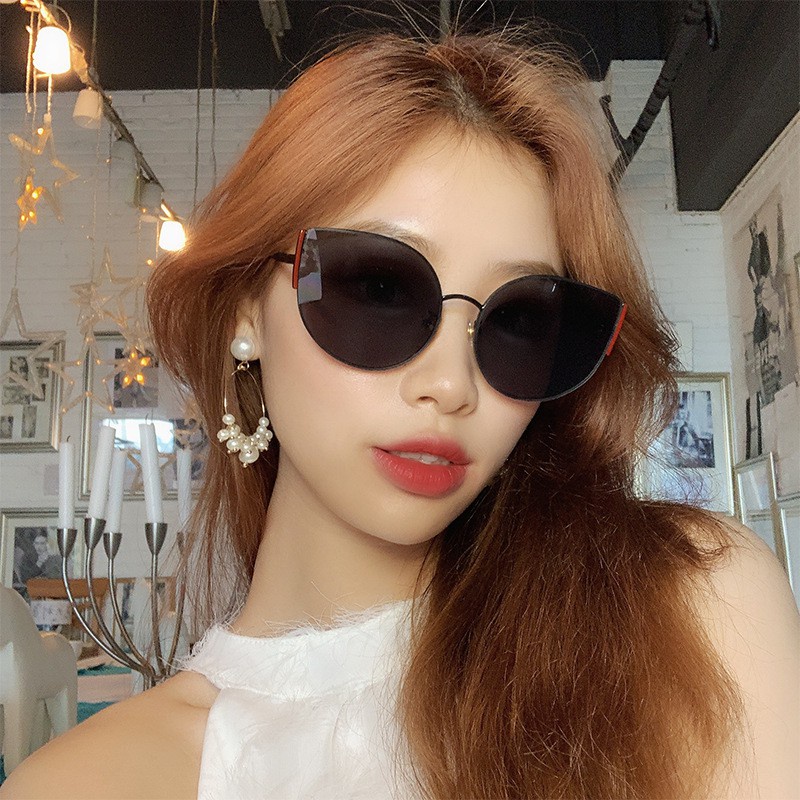 Kacamata Warna Women Sunglasses Korean gf11 Kacamata Fashion Pria / Wanita Cat Eye ACC