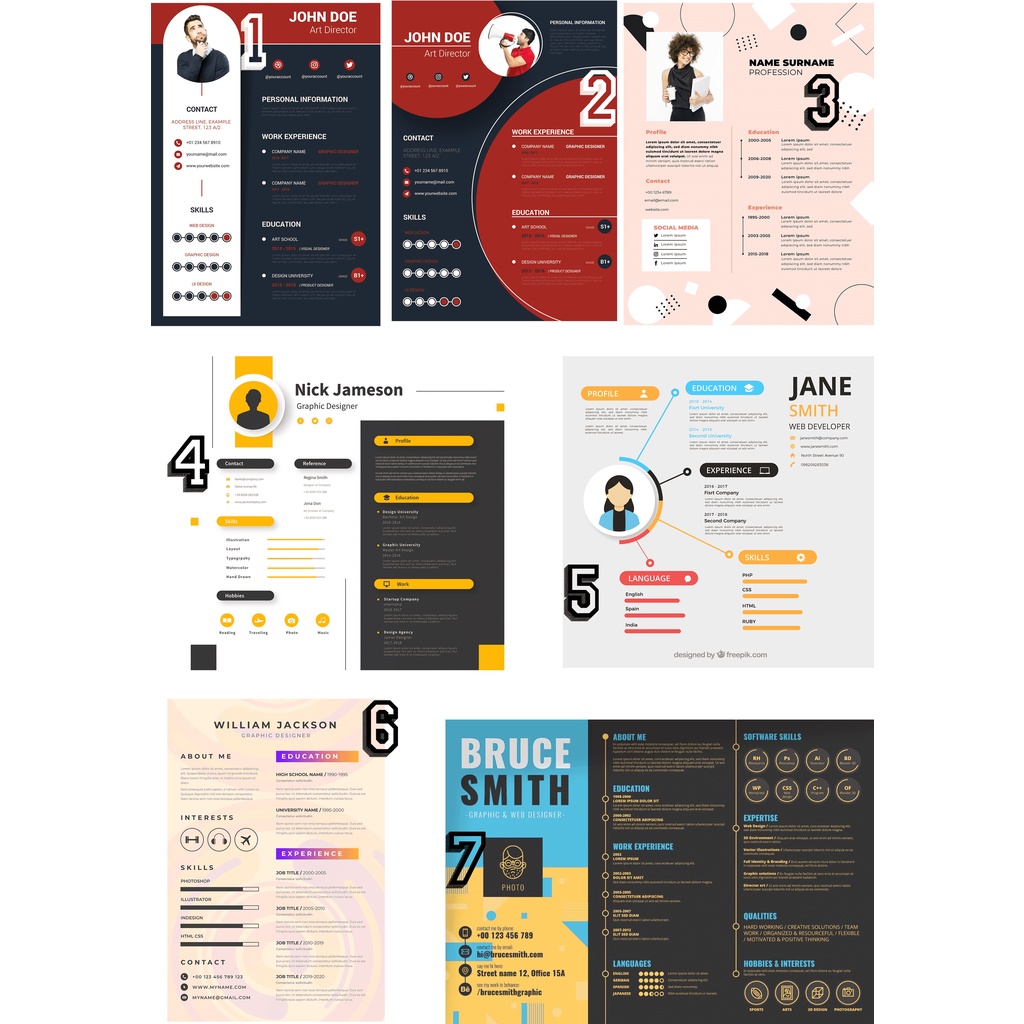 

Template Design CV (Curiculume Vitae) Yang Menarik dan Tetap Profesional