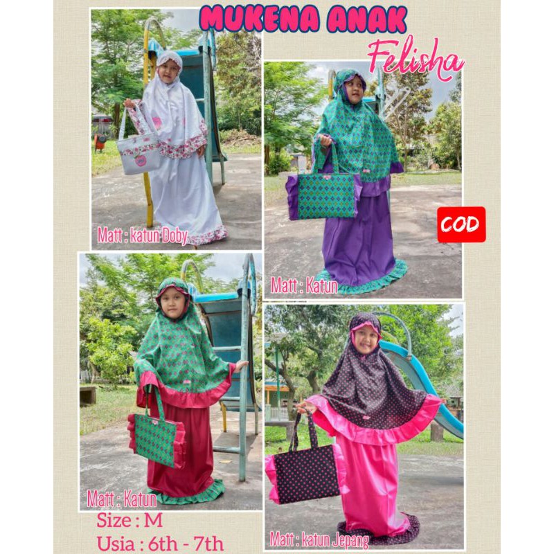 Mukena Katun Anak Felisha