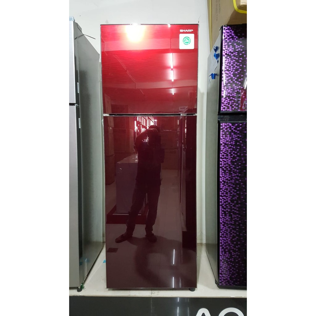KULKAS SHARP SJ 326 XG LEMARI ES 2 PINTU SJ326XG SJ 326XG SHINE