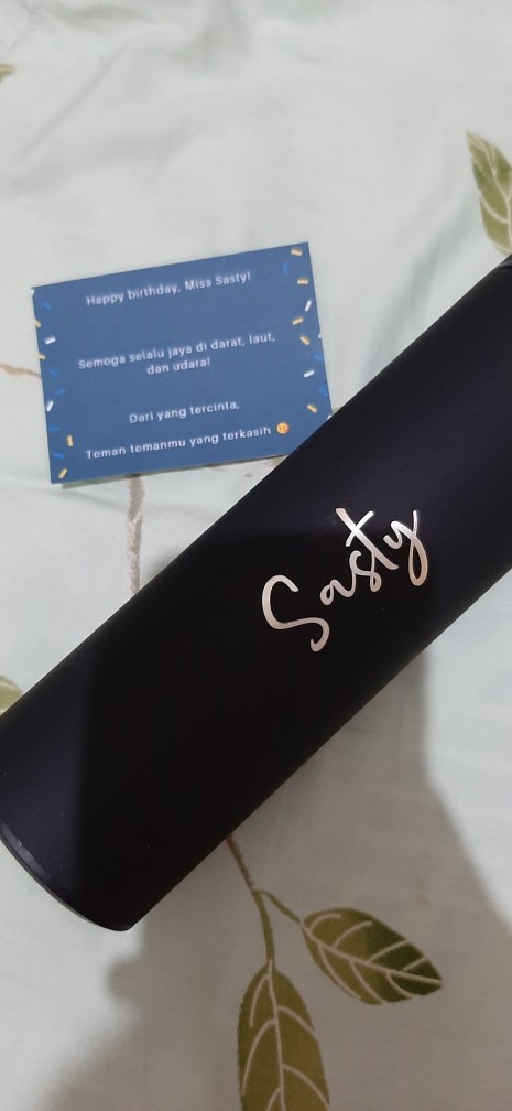 Neo Led Tumbler Custom Grafir Nama Logo Smart Temperature Termos Teh Kopi