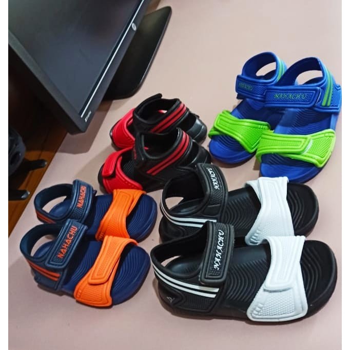 SANDAL ANAK CASUAL NEO BOY KOREAN STYLE FLAT SOFT USIA 1,5 sd 4 THN