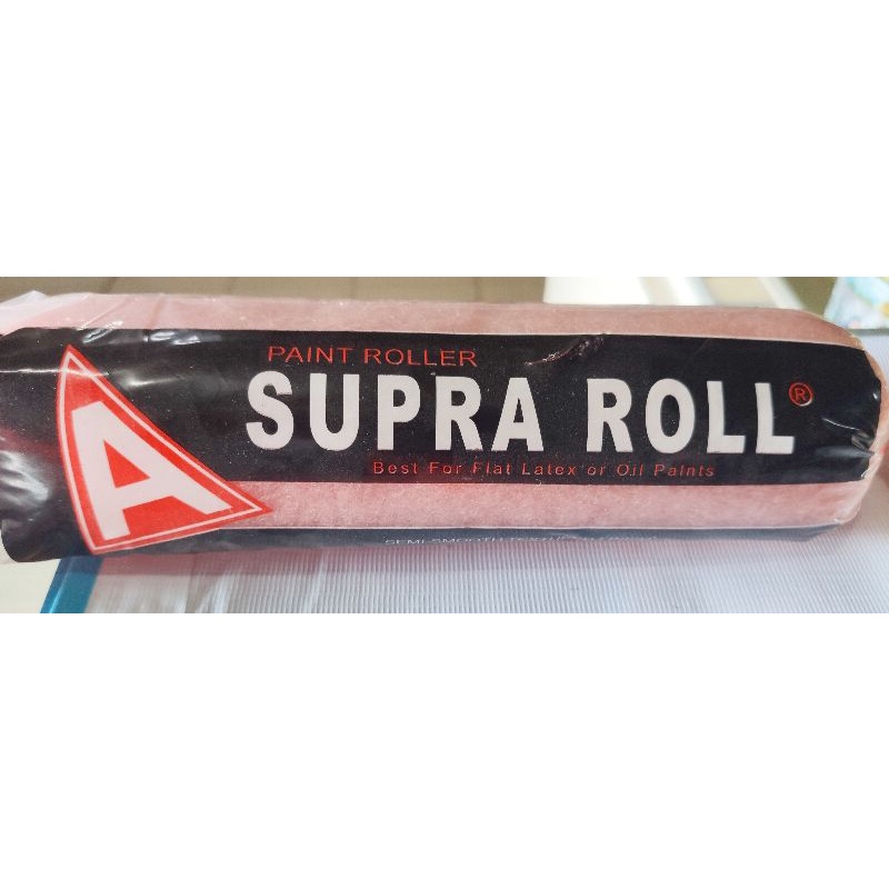 Kuas Rol Besar 9&quot; SUPRA | Roll + Gagang untuk Cat Tembok Besi Kayu