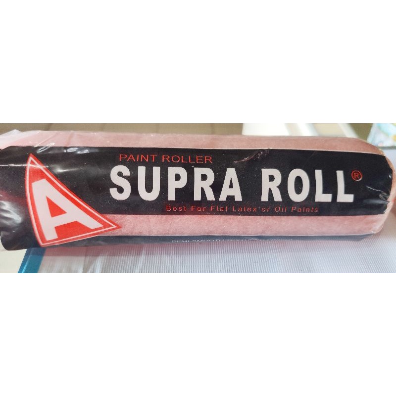 Kuas Rol Besar 9&quot; SUPRA | Roll + Gagang untuk Cat Tembok Besi Kayu