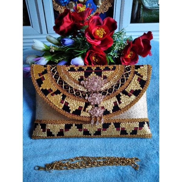 tas/dompet tapis (Clutch tapis lampung)