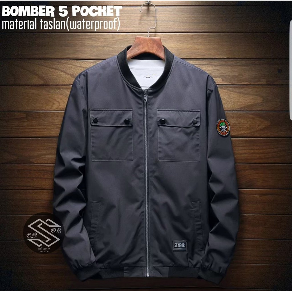 JAKET BOMBER GELEMBUNG ANTI AIR TEBAL / HAKET TEBAL ANTI ANGIN MUSIM DINGIN