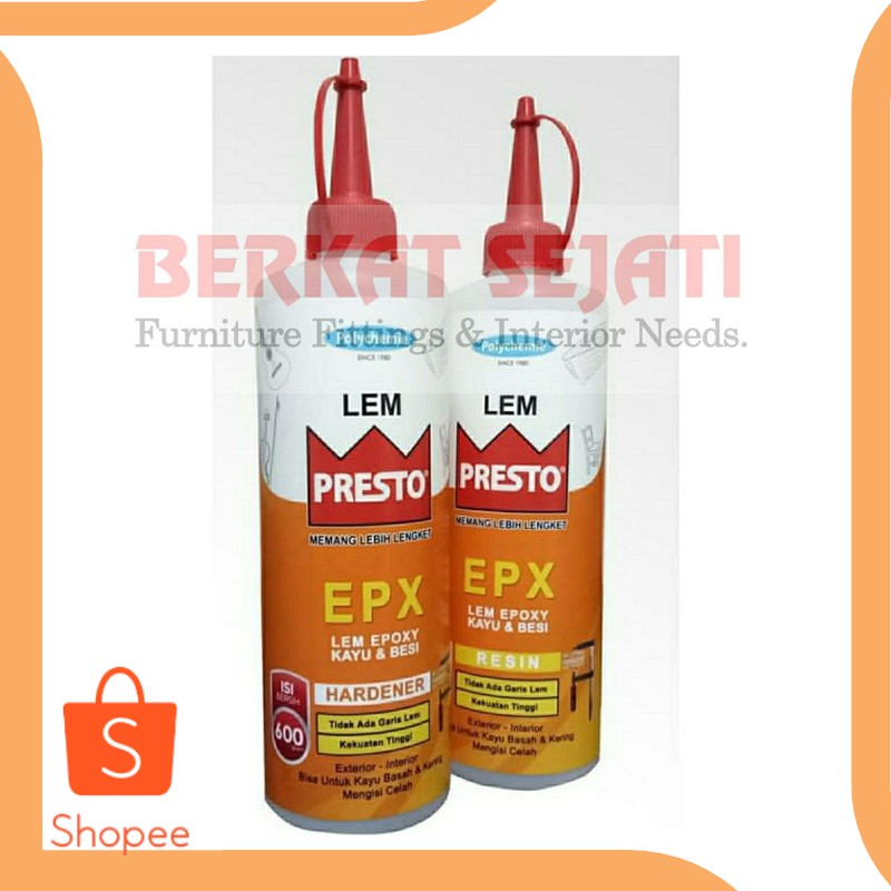 

Dijual tools n parts Lem Epoxy 2 Komponen PRESTO EPX Resin Hardener @ 600Gr I Berkualitas
