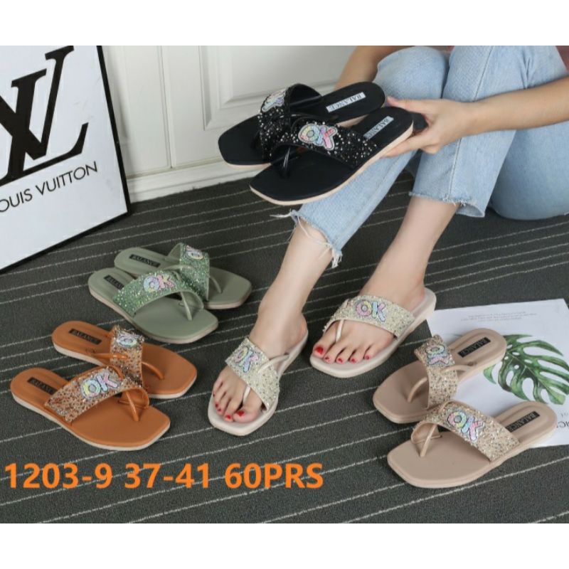 SANDAL JELLY LV BLINK IMPORT 12039 / SHOES IMPORT / SANDAL WANITA