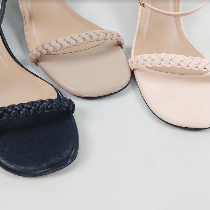 BBS MSW 04 Sandal High Heels Wanita Tali Kepang Angkle Strap Import Murah
