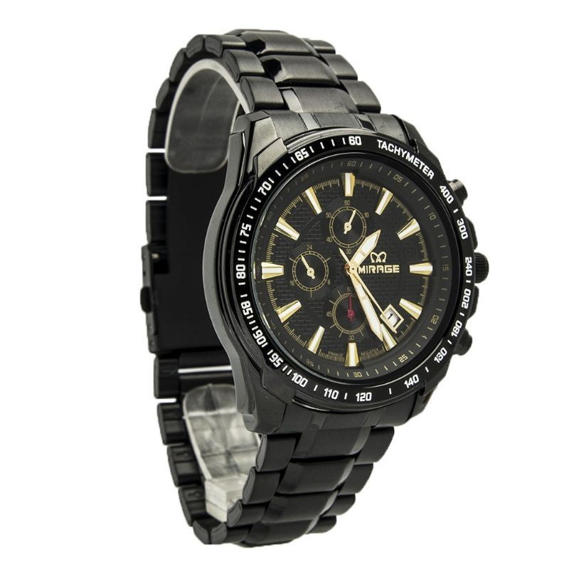 MIRAGE 8305M Jam tangan cowok sport original PRIA Mirage Garansi 1 tahun  8305M hitam rosgold