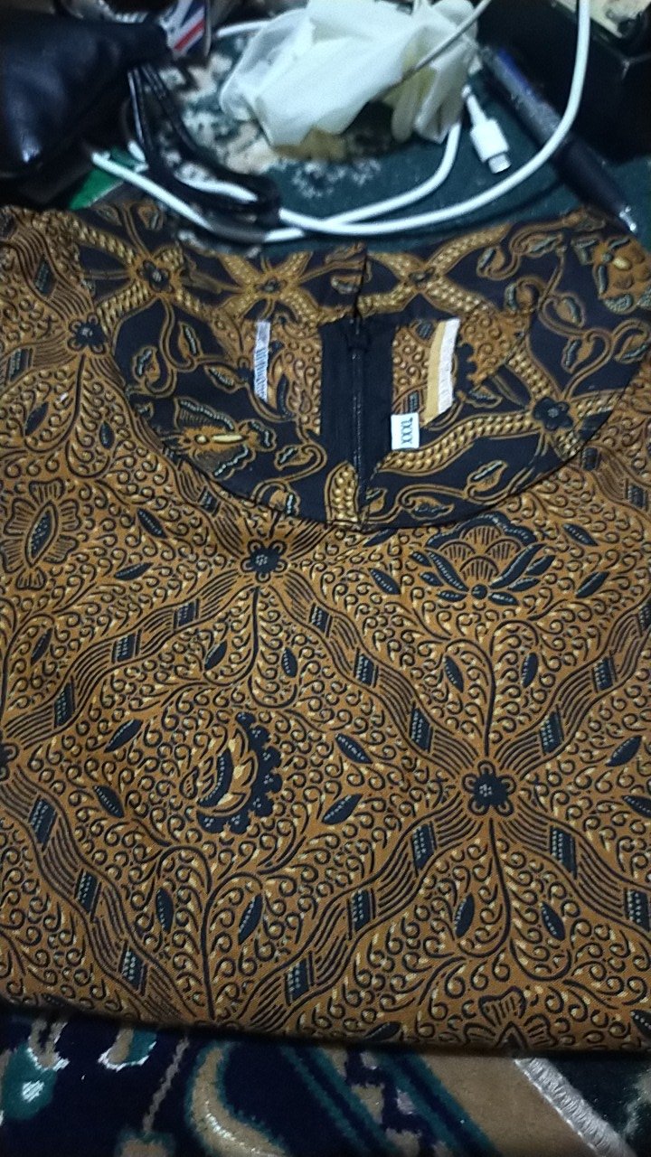 Tunik Jumbo Batik Sogan Solo  | Dress Batik Sogan Asli Solo Xxl Xxxl