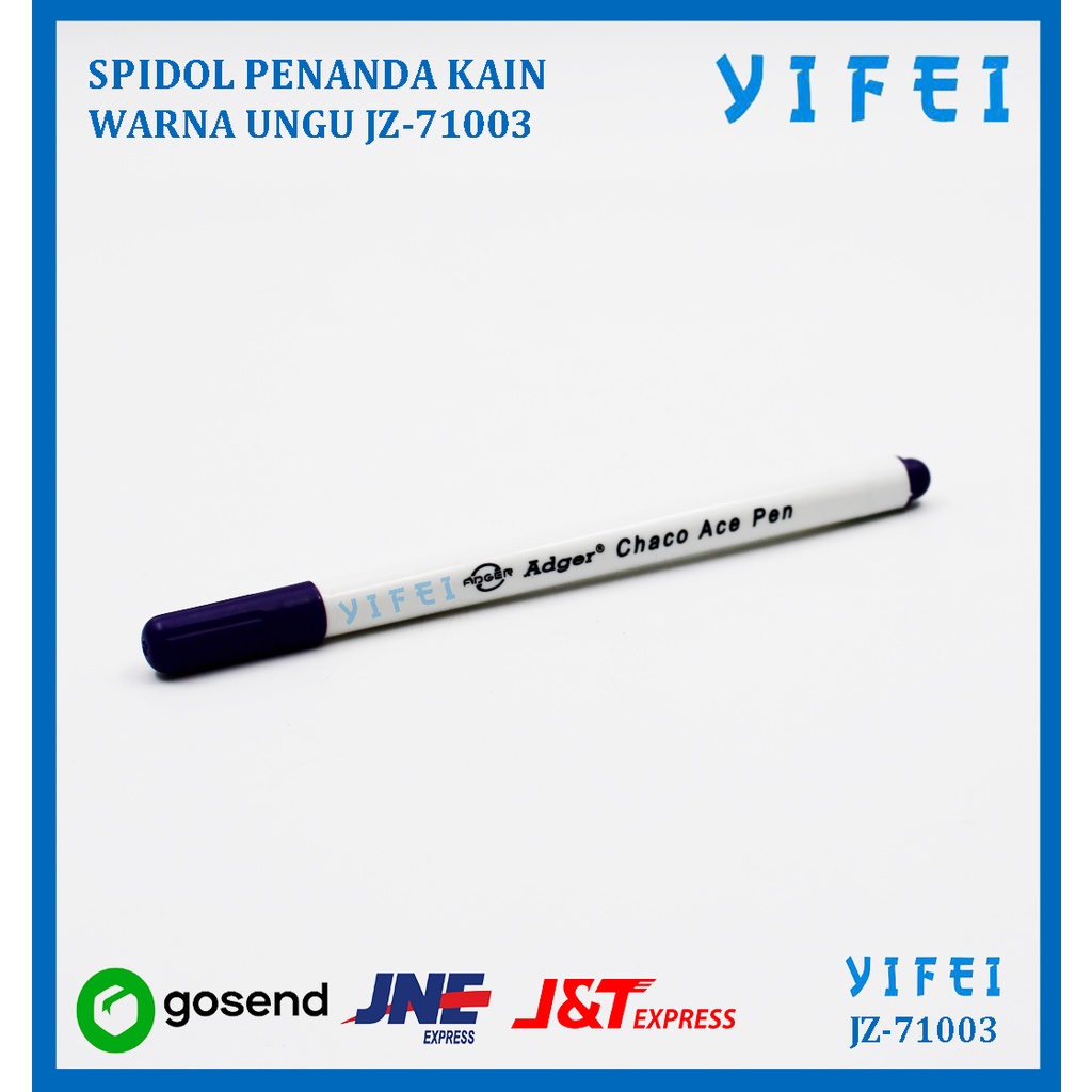 SPIDOL PENANDA KAIN / WATER ERASABLE PEN WARNA UNGU YIFEI-71003