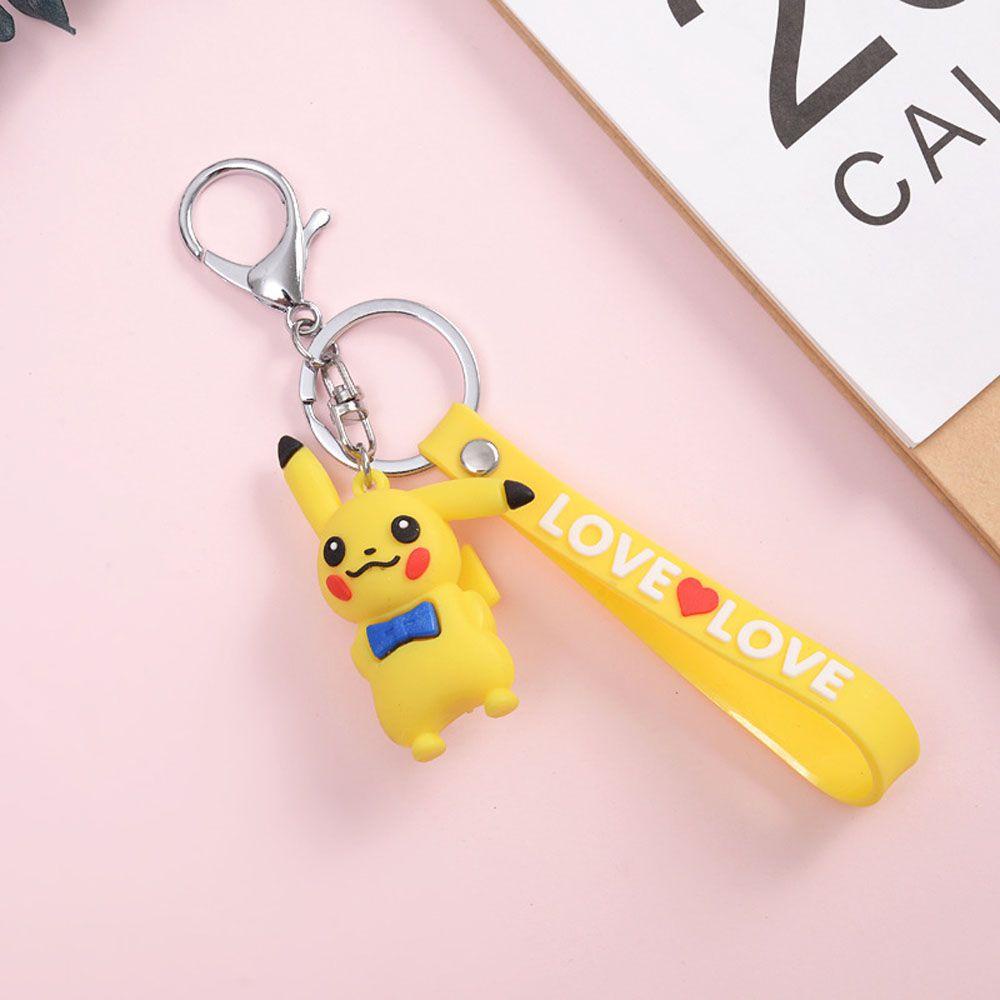 Lanfy Pikachu Gantungan Kunci Hadiah Lucu Miniatur Gantungan Kunci Liontin Scultures Key Ring