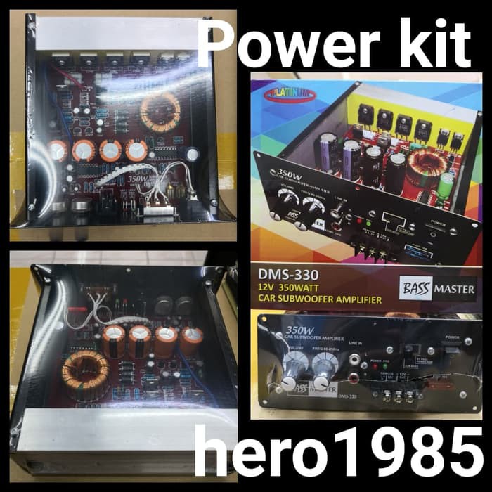 Power kit subwoofer buat mobil 12volt