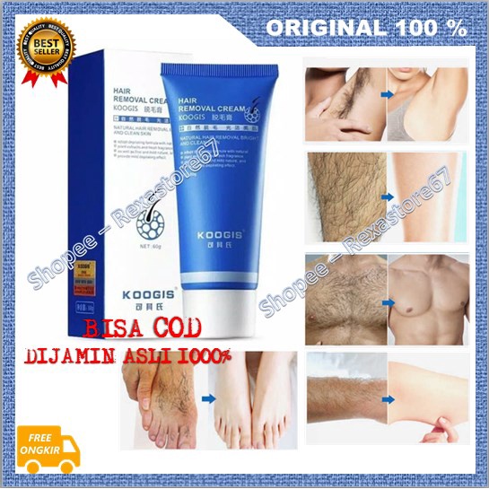 Krim Cream Perontok Penghilang Bulu Ketiak Tangan Kaki Kumis Jenggot Jambang  100% ORIGINAL