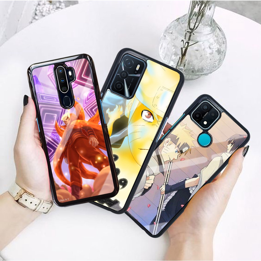 (OS18) Case Glossy Kilau Oppo A15 A15S A16 A52 A53 A54 A31 A9 A91 A92 A5 A9 2020 - Casing Hp Anime N