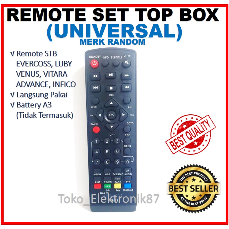 Remote Set Top Box UNIVERSAL Remote Control STB