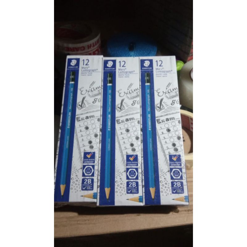

12pcs Pensil Staedtler 2b Asli Komputer / Pensil 2b Ujian Murah