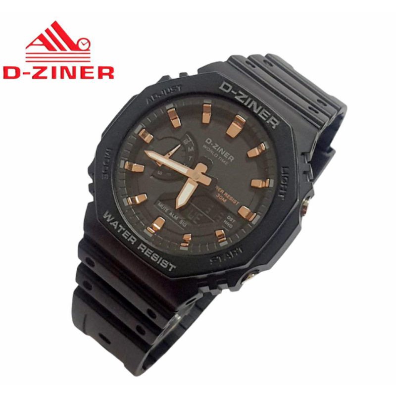 New Jam Tangan Pria D-Ziner-2100 free box