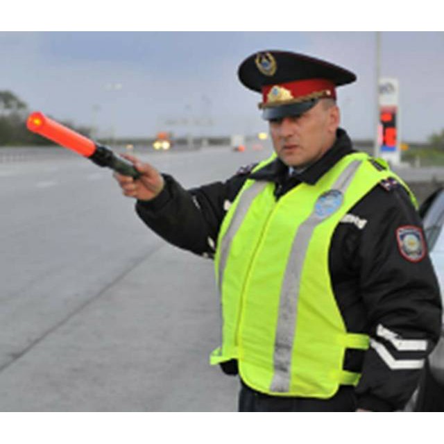 Stik Lampu Lalin Panjang, Tongkat Lampu Lalin Polisi Lalu Lintas, Security / Lampu Pandu Polisi LED