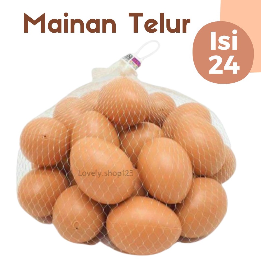 MAINAN TELUR AYAM TELUR TELURAN TELOR PLASTIK TELOR BEBEK