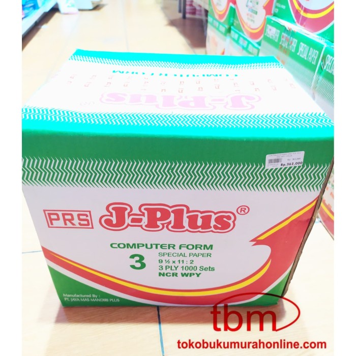 

KERTAS FAKTUR / CONTINUOUS FORM 3 PLY 9,5`X11 : 2 / PRS J-PLUS