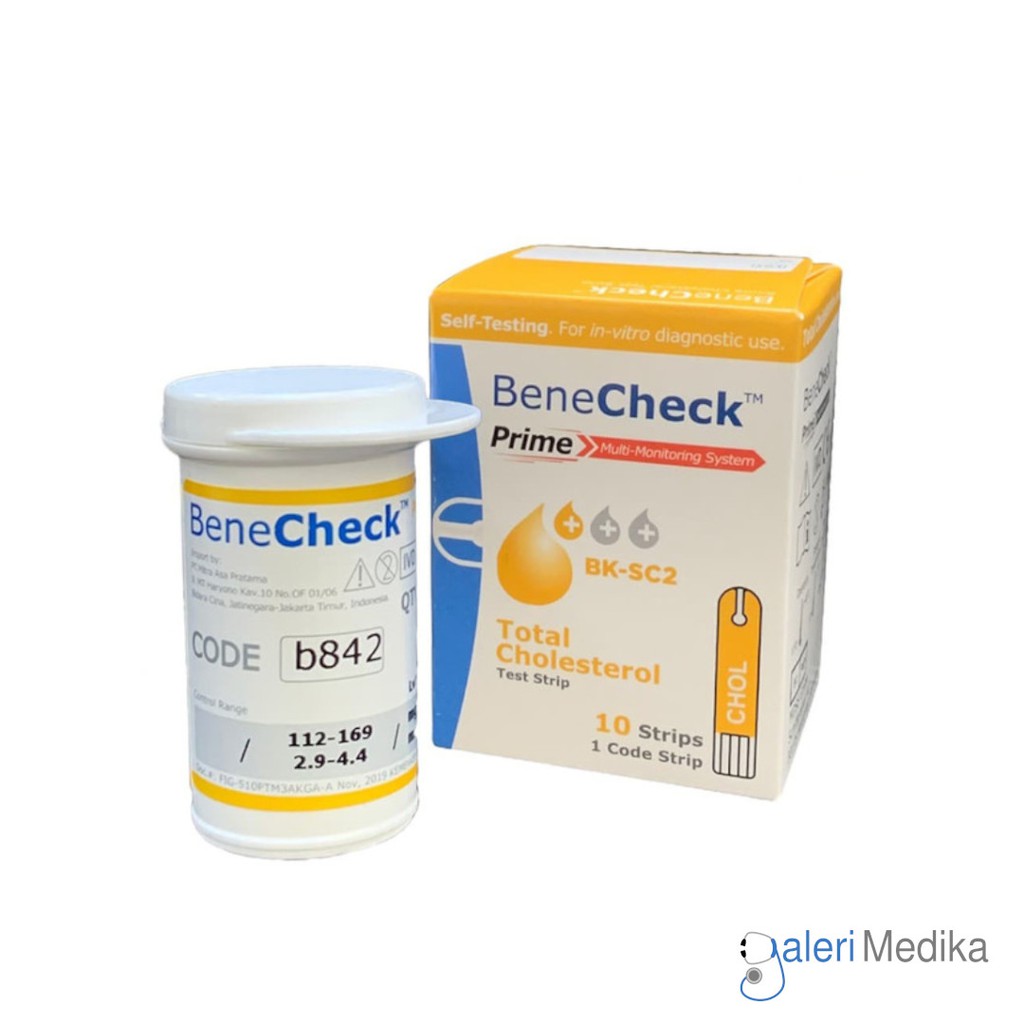 Benecheck Prime Strip Cholesterol / Benecheck Prime Strip Kolesterol / Benecheck Prime Cholesterol Test Strips