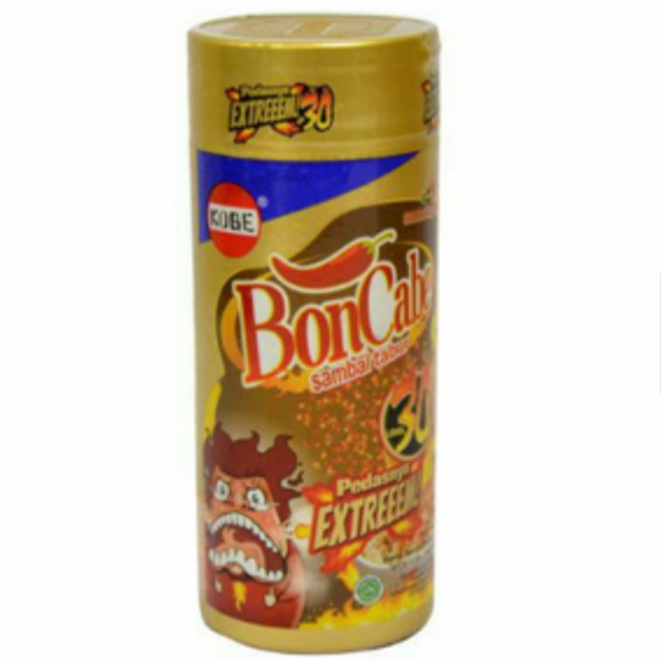 BONCABE SAMBAL TABUR RASA ORIGINAL PEDAS EXTREEEM LEVEL 30/ BUBUK CABE BONCABE 45 GRAM