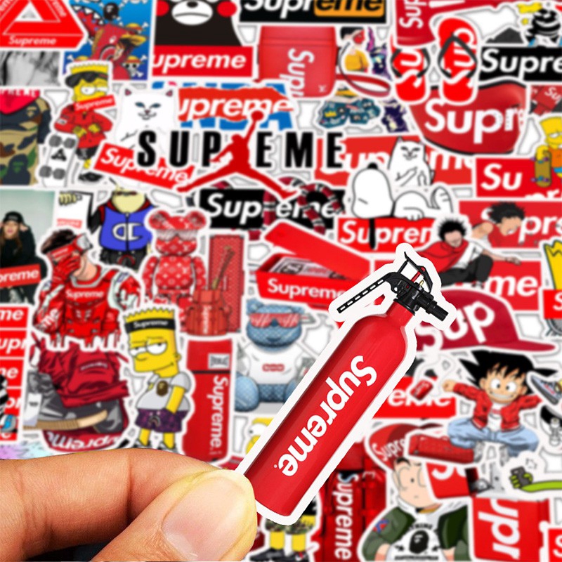 50 personalized tide brand supreme stickers luggage trolley guitar notebook personalized stickers stickers