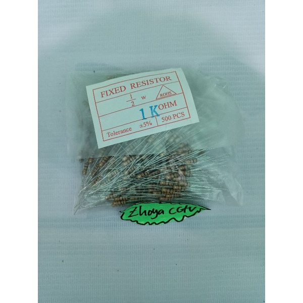 50pcs resistor 1/2watt 1k/resistor 1k 1/2watt