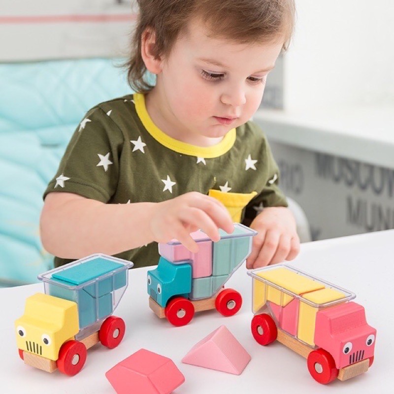 Trucky 3 smart games alike - assembly toy truck - mainan edukasi anak - hadiah anak cowok anak cewek