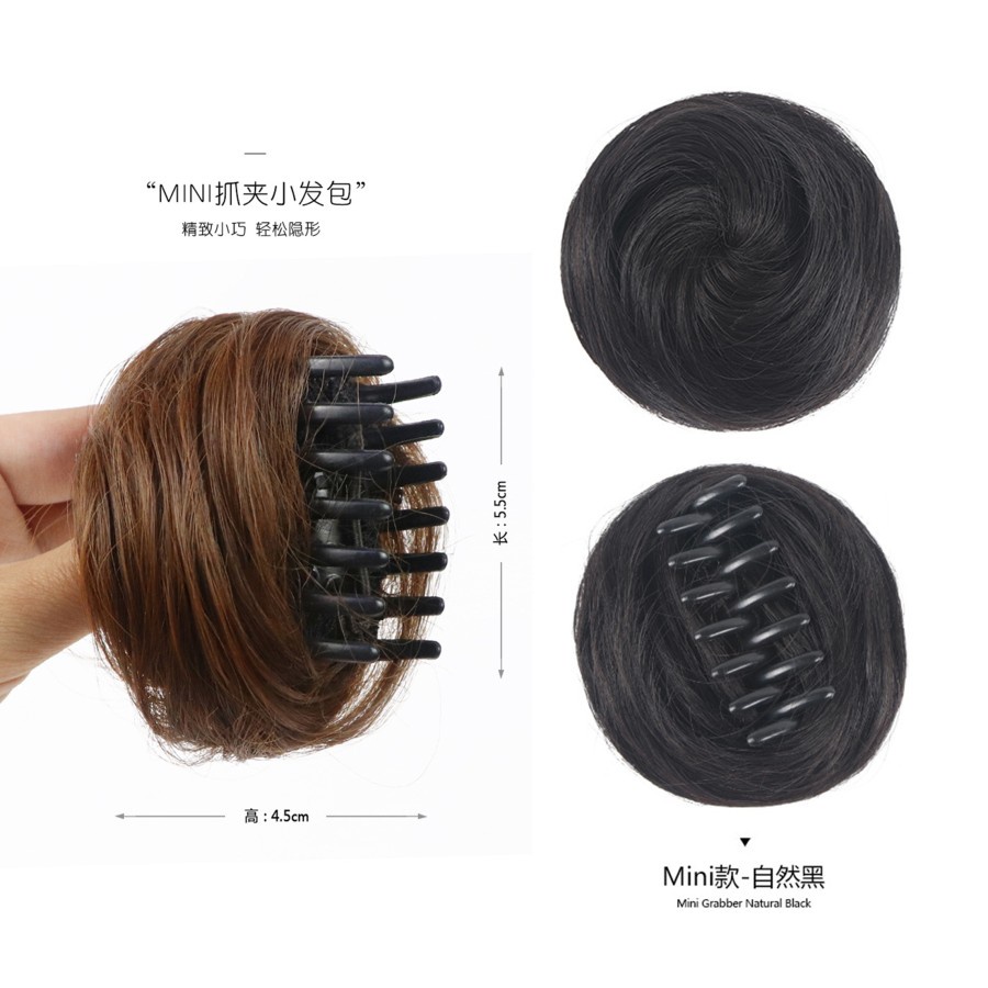 HRBC hair bun hair clip jepitan extension fun bun funbun cepol sanggul