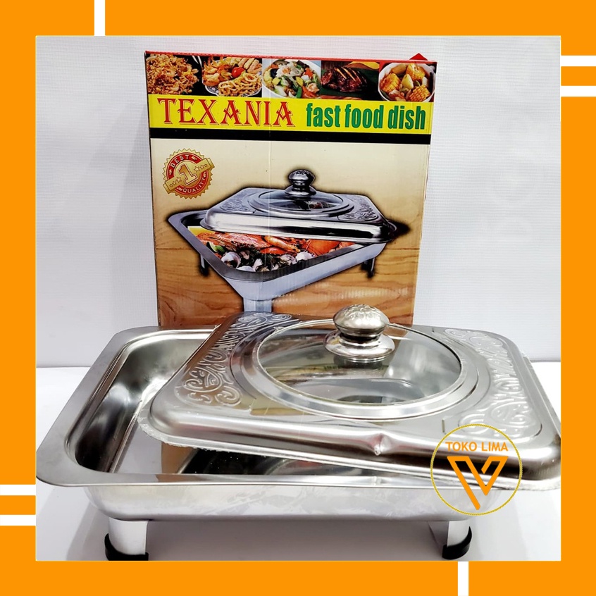 Tempat Saji Loyang Prasmanan Texania fast Food dish